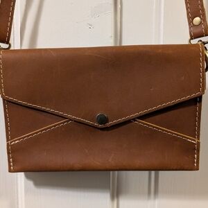 Portland Leather Envelope Crossbody